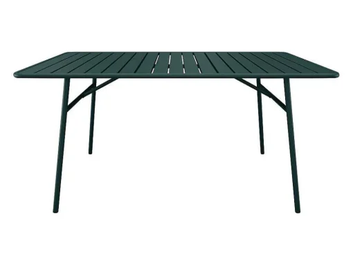 Tuintafel L160 Cm In Metaal - Dennengroen - Mirmande Van Mylia
