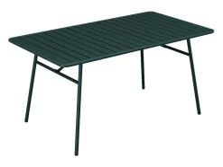 Tuintafel L160 Cm In Metaal - Dennengroen - Mirmande Van Mylia