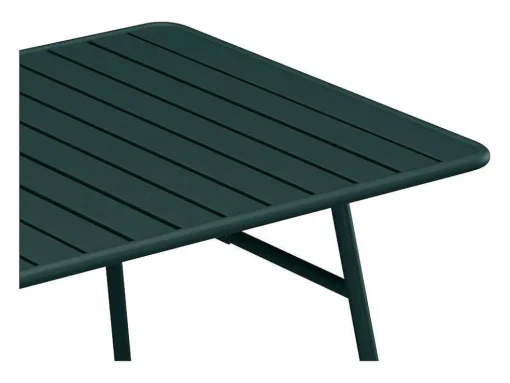 Tuintafel L160 Cm In Metaal - Dennengroen - Mirmande Van Mylia