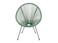 Tuinzithoek Van Gevlochten Harsdraden: Twee Fauteuils, Een Bank En Een Tafel - Kaki - Alios Iii Van Mylia