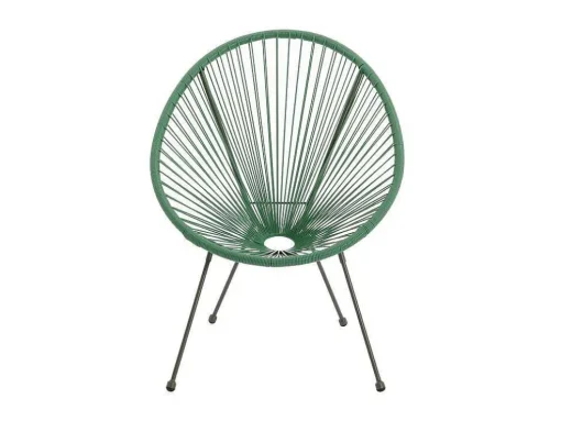 Tuinzithoek Van Gevlochten Harsdraden: Twee Fauteuils, Een Bank En Een Tafel - Kaki - Alios Iii Van Mylia