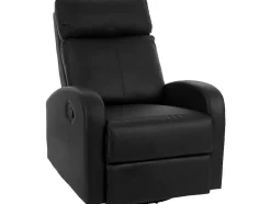 Tv-Fauteuil Mcw-A54 Premium, Kunstleer Zwart