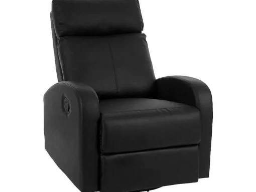 Tv-Fauteuil Mcw-A54 Premium, Kunstleer Zwart