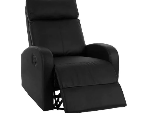 Tv-Fauteuil Mcw-A54 Premium, Kunstleer Zwart