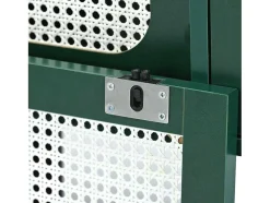 Tv-Meubel 160 Cm - 2 Rotan Schuifdeuren En 2 Lades - Groen