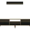 Tv-Meubel Hira - Zwart - 180X35X48 Cm - Epikasa