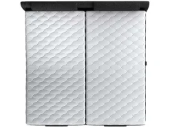 Tweepersoons Boxspring Met Elektrische Bedbodem + Matras En Dekmatras Castel Van Palacio - 2X90X200Cm - Antraciet