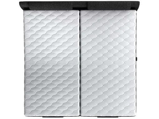 Tweepersoons Boxspring Met Elektrische Bedbodem + Matras En Dekmatras Castel Van Palacio - 2X90X200Cm - Antraciet