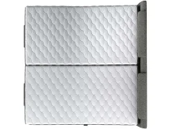 Tweepersoons Boxspring Met Elektrische Bedbodem + Matras En Dekmatras Castel Palacio - 2X90X200Cm - Lichtgrijze Stof