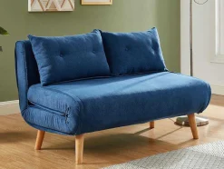 Tweezits Slaapbank Van Stof Valerio - Blauw