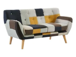 Tweezitsbank In Patchworkstof Serti Ii