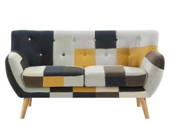 Tweezitsbank In Patchworkstof Serti Ii