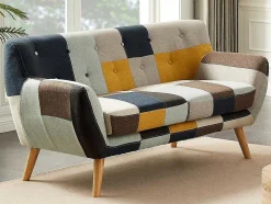 Tweezitsbank In Patchworkstof Serti Ii