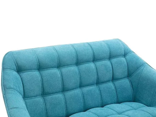 Tweezitsbank Van Stof Caserta - Blauw