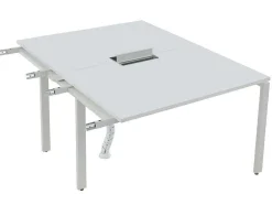 Uitbreiding Voor Bureau Bank 2 Personen - Wit - L120 Cm - Downtown