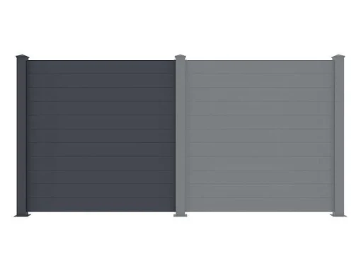 Uitbreiding Voor Het Hek H182 X L178,3 Cm In Donkergrijs Aluminium - Otavio