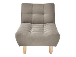Uitklapbare Chaise Longue Van Taupegrijze Stof Esteban