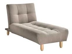 Uitklapbare Chaise Longue Van Taupegrijze Stof Esteban