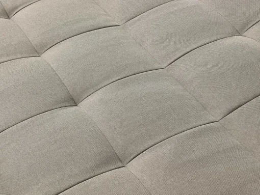 Uitklapbare Chaise Longue Van Taupegrijze Stof Esteban