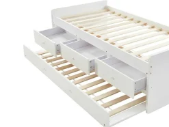 Uitschuifbaar Bed Titouan Met 3 Lades - 90X190Cm - Mdg En Dennenhout - Wi