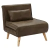 Uitschuifbare Fauteuil Posio Van Microvezel - Bruin