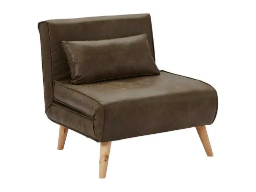 Uitschuifbare Fauteuil Posio Van Microvezel - Bruin
