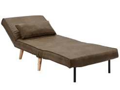 Uitschuifbare Fauteuil Posio Van Microvezel - Bruin
