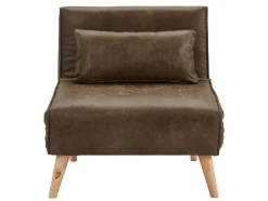 Uitschuifbare Fauteuil Posio Van Microvezel - Bruin