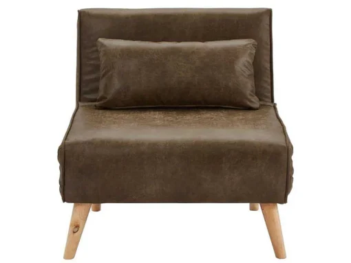 Uitschuifbare Fauteuil Posio Van Microvezel - Bruin