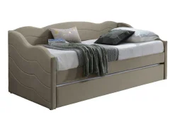 Uitschuifbare Slaapbank 2 X 90 X 190 Cm - Velours - Beige - Lenvia