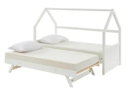 Uitschuifbed 2 X 90 X 190 Cm - Grenen - Wit - Hurra