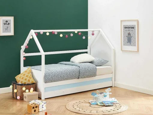 Uitschuifbed 2 X 90 X 190 Cm - Grenen - Wit - Hurra