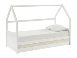 Uitschuifbed 2 X 90 X 190 Cm - Grenen - Wit - Hurra
