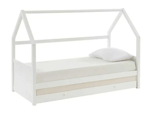 Uitschuifbed 2 X 90 X 190 Cm - Grenen - Wit - Hurra