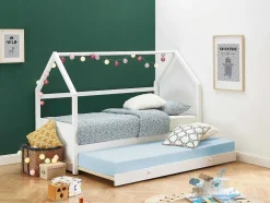 Uitschuifbed 2 X 90 X 190 Cm - Grenen - Wit - Hurra