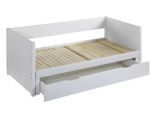 Uitschuifbed Met Opbergruimte - 90 X 190 Of 174 X 190 Cm - Wit - Alfiero
