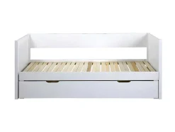 Uitschuifbed Met Opbergruimte - 90 X 190 Of 174 X 190 Cm - Wit - Alfiero