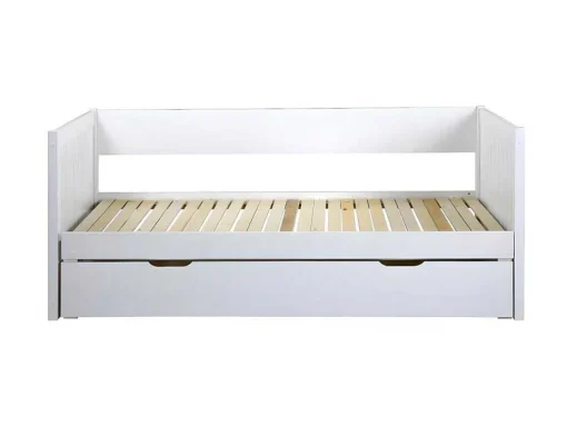 Uitschuifbed Met Opbergruimte - 90 X 190 Of 174 X 190 Cm - Wit - Alfiero