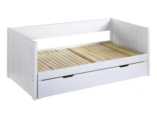 Uitschuifbed Met Opbergruimte - 90 X 190 Of 174 X 190 Cm - Wit - Alfiero