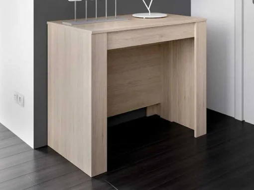 Uittrekbare Sidetabletafel Onega - 10 Personen - 4 Verlengstukken - Kleur: Eiken