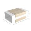 Ulrica Koffietafel, Wit, Sonoma, 100X60X35 Cm, Epikasa