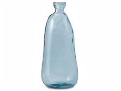 Vaas Dame-Jeanne Van Gerecycleerd Glas Pyrite H. 51 Cm - Transparant Blauw