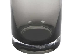 Vaas Van Getint Glas - D16,5 X H25 Cm - Glas - Gerookt Grijs - Valoit