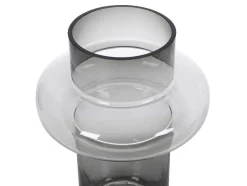 Vaas Van Getint Glas - D20,5 X H30 Cm - Glas - Gerookt Grijs - Valoit