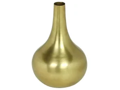 Vaas Van Goudkleurig Metaal - H30 Cm - Afwerking Van Antiek Messing - Gizeh