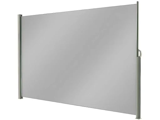 Verduisterend Textiel Paneel Suela - Grijs - Uittrekbaar - L300 X H180 Cm