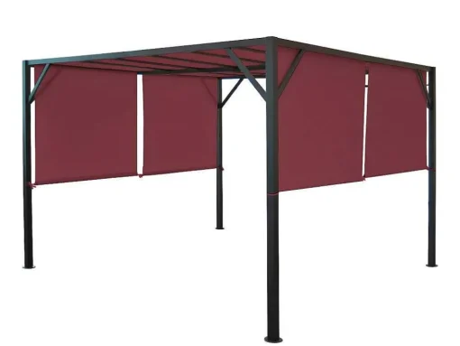 Vervangen Overkapping Voor Pergola Beja, Bordeaux-Rood