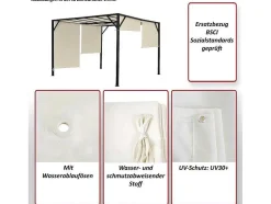 Vervangen Overkapping Voor Pergola Beja, Taupe