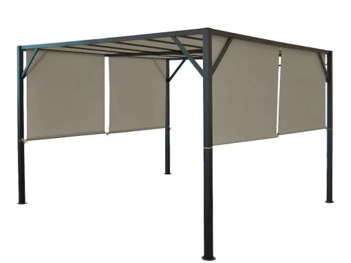 Vervangen Overkapping Voor Pergola Beja, Taupe