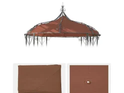 Vervangen Overkapping Voor Pergola Cabrera, Terracotta-Bruin